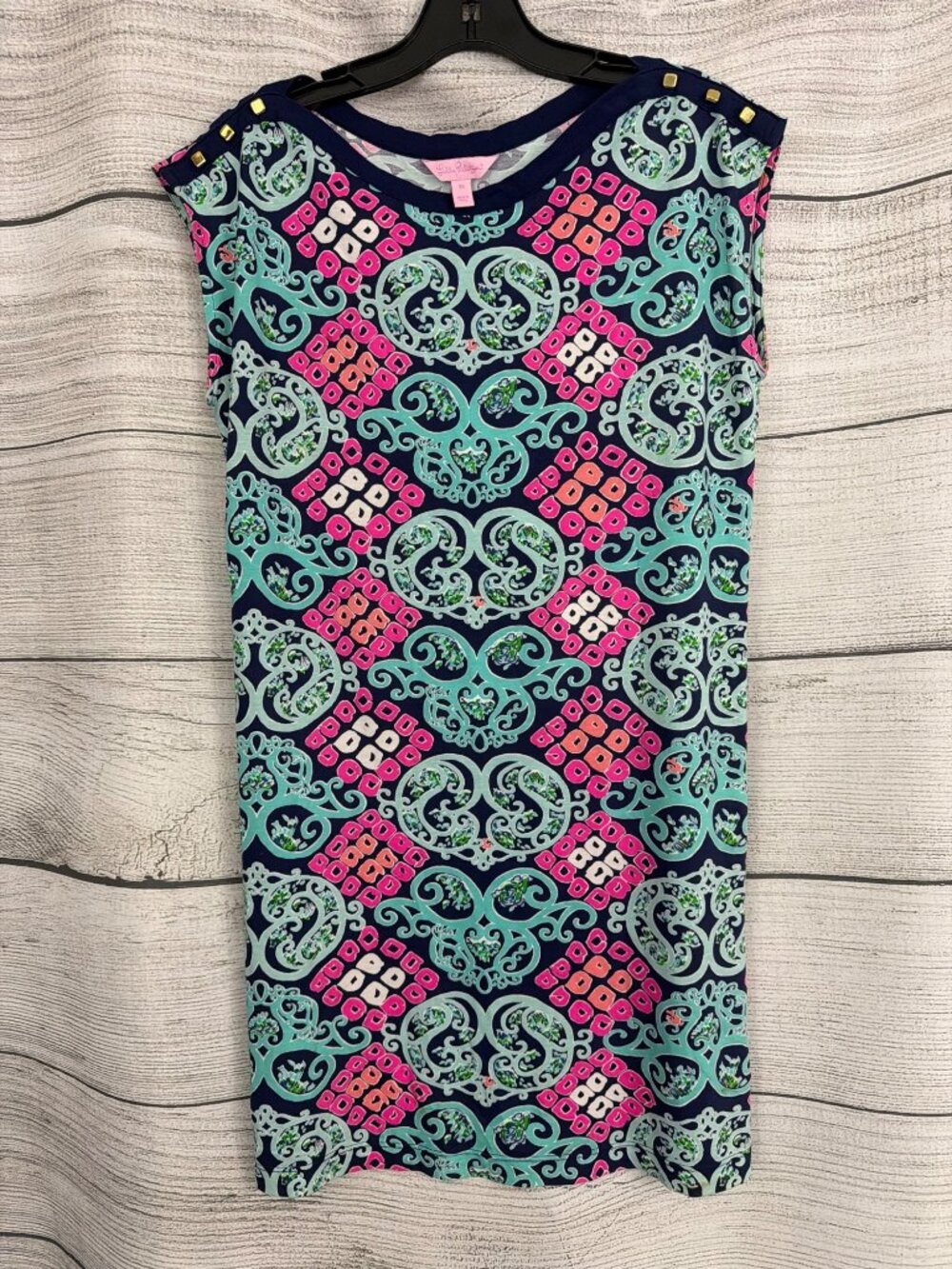 Lilly Pulitzer Robyn Behind The Gate Print Stretch Dress Size XS